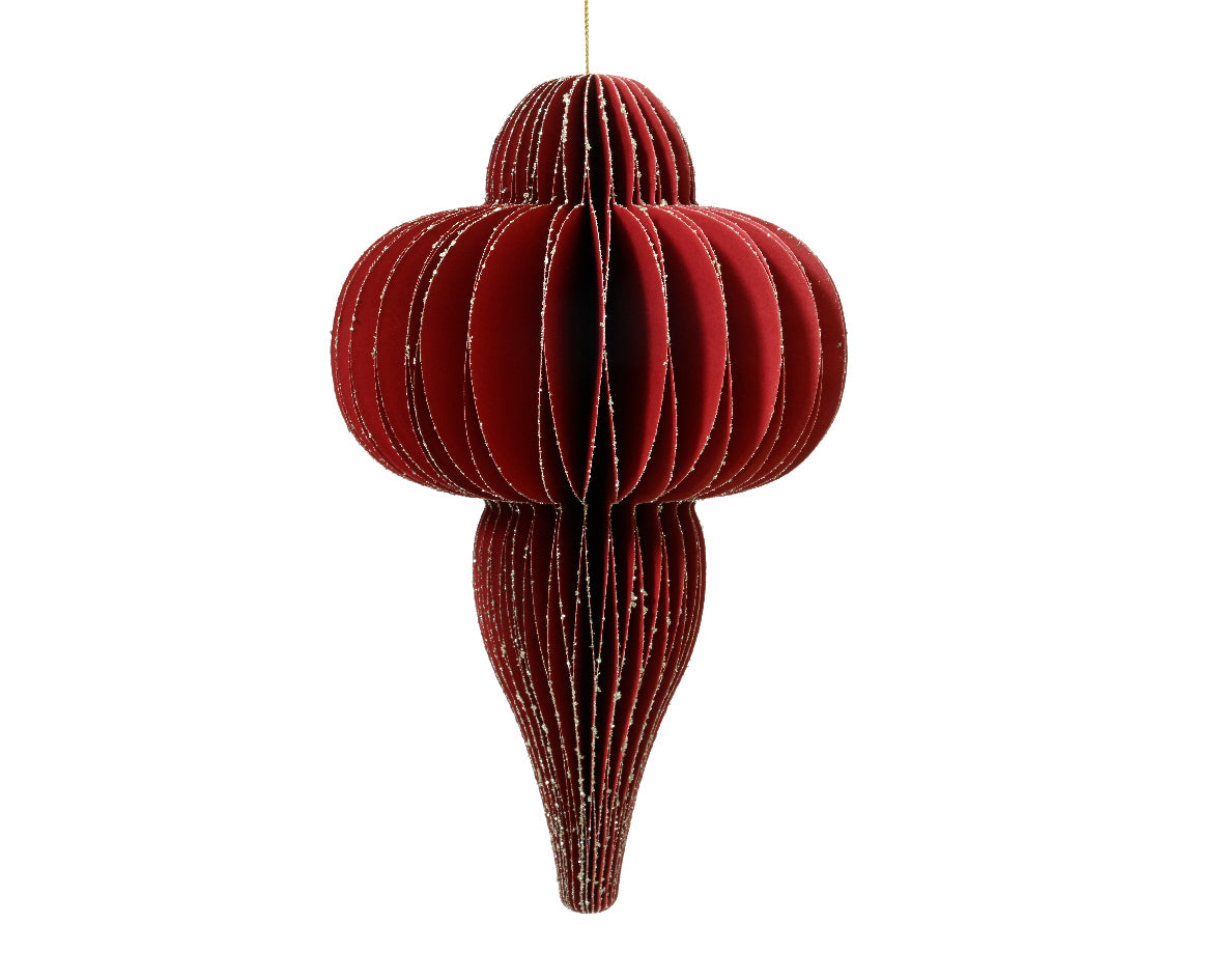 Large Paper Ornament - Red