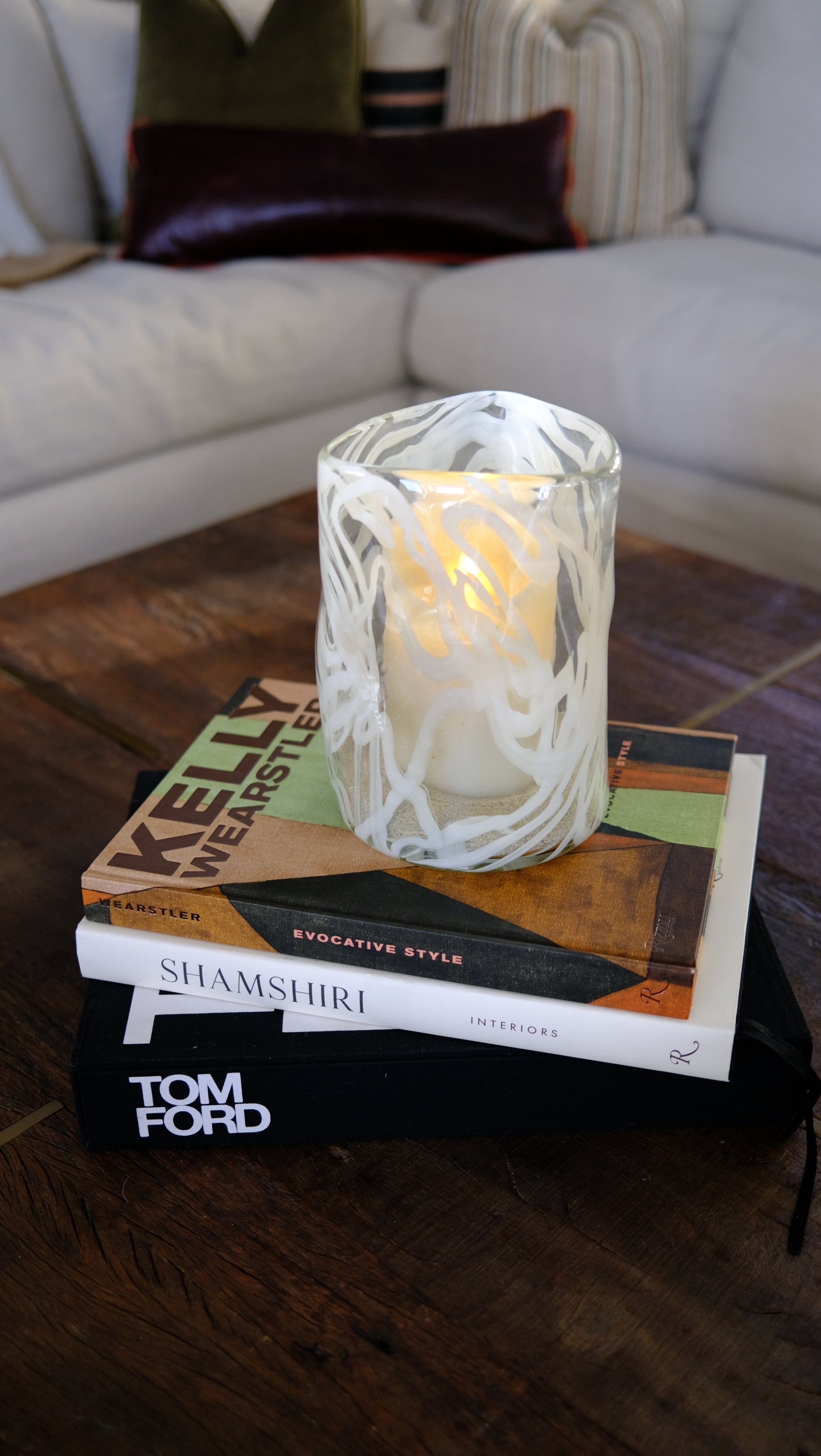 5" Ivory Moving Flame Candle