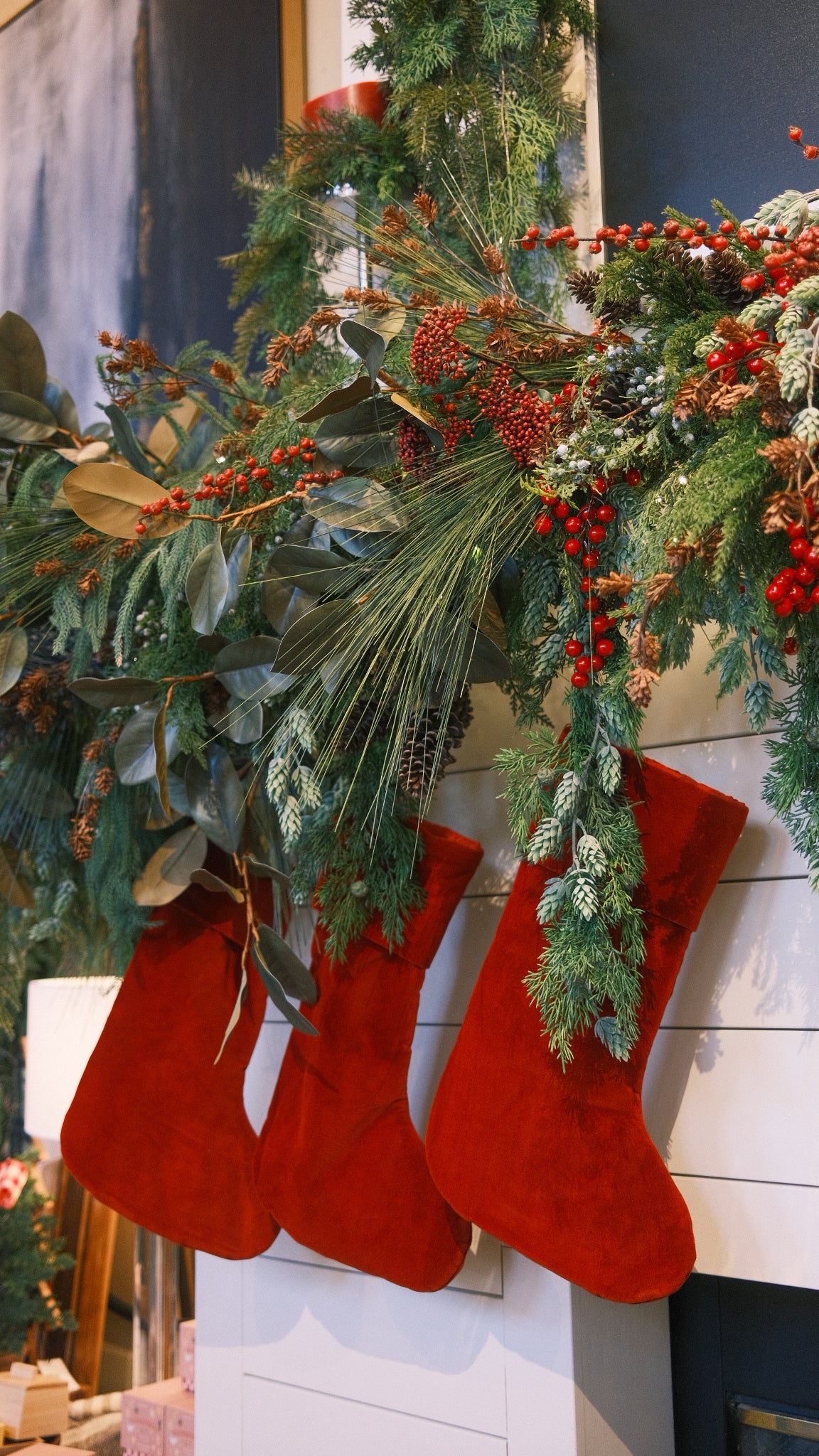 Red Sedum Berry Spray