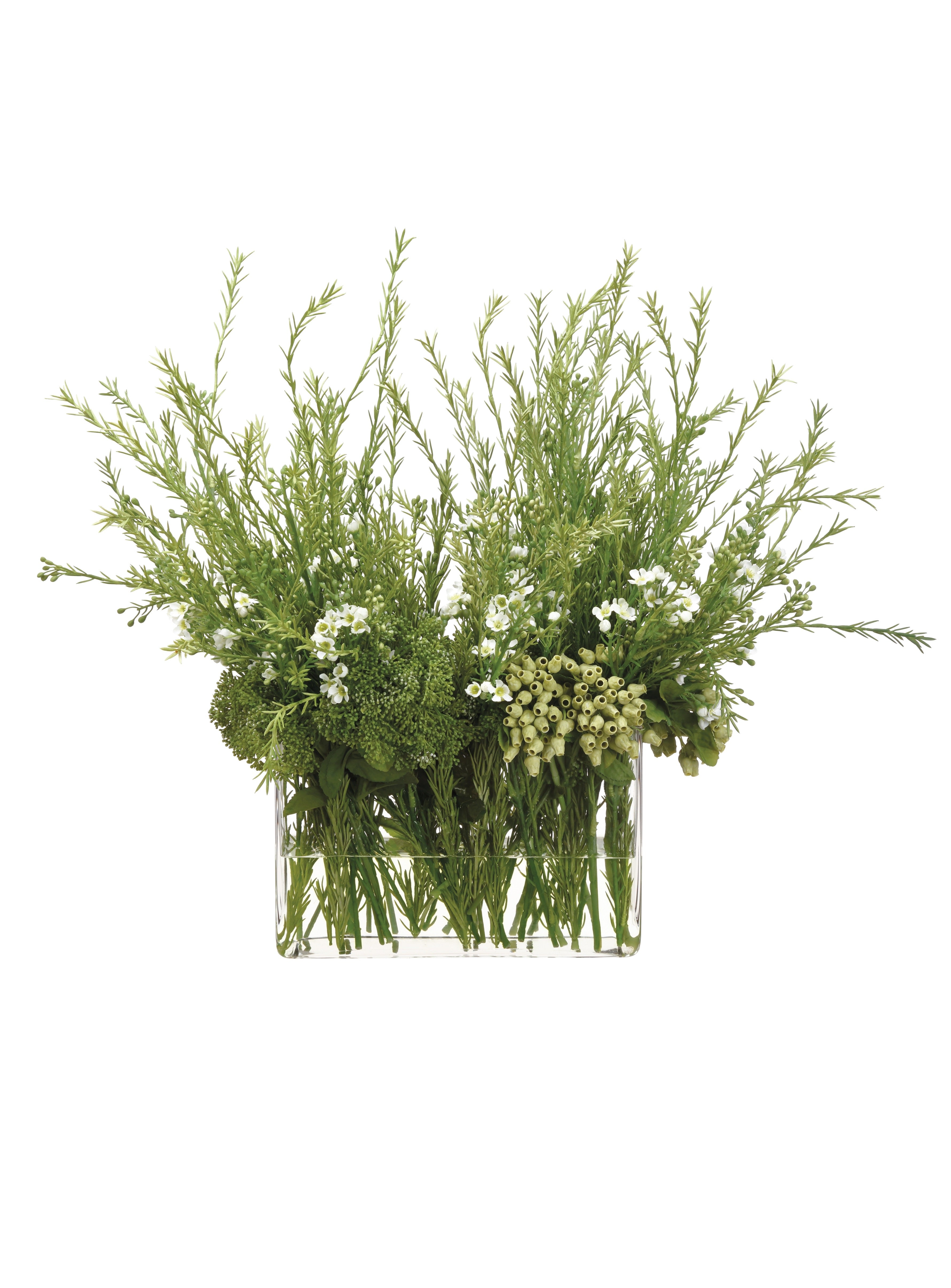 Rosemary & Floral Arrangement