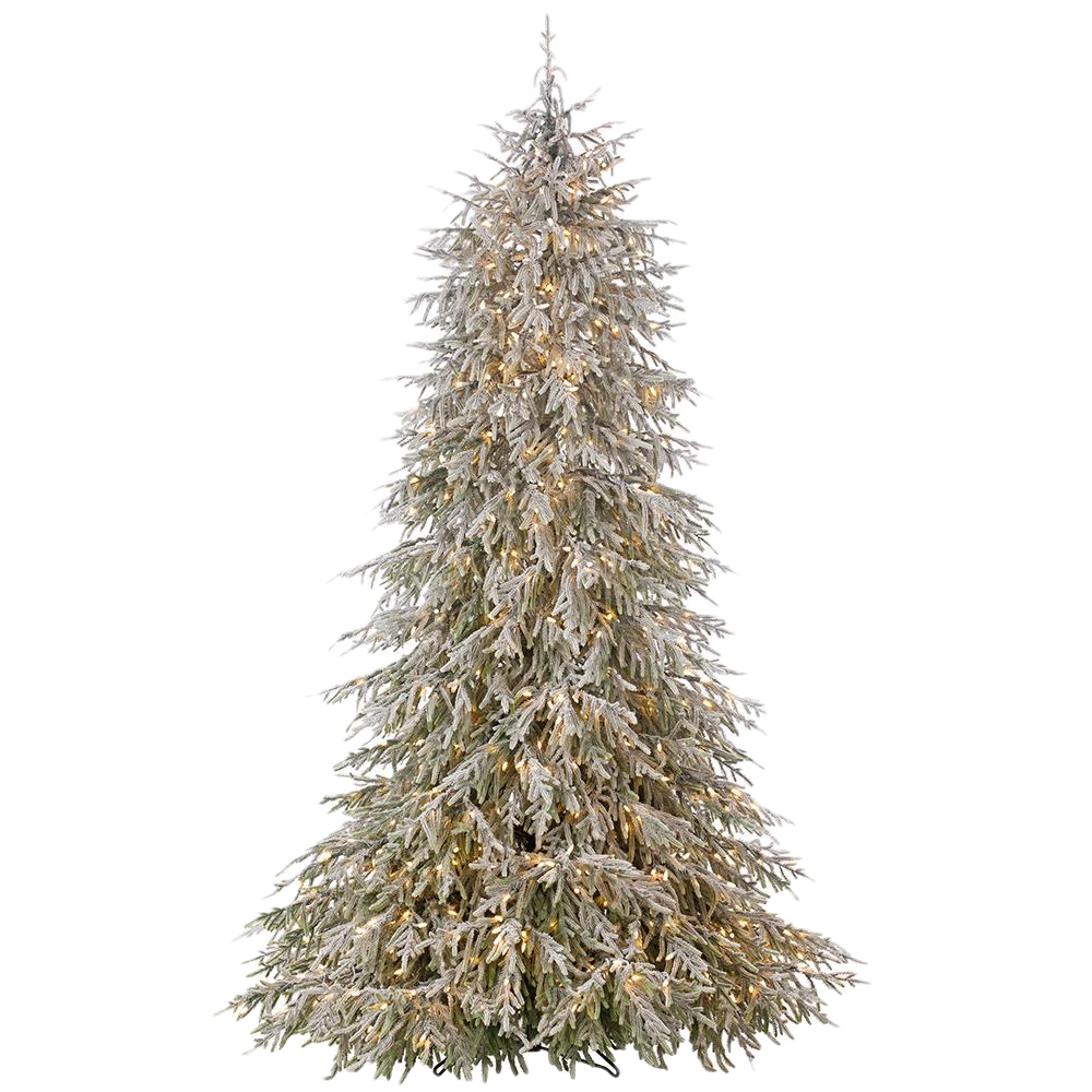 Snowed Lush Pine Tree 7.5'