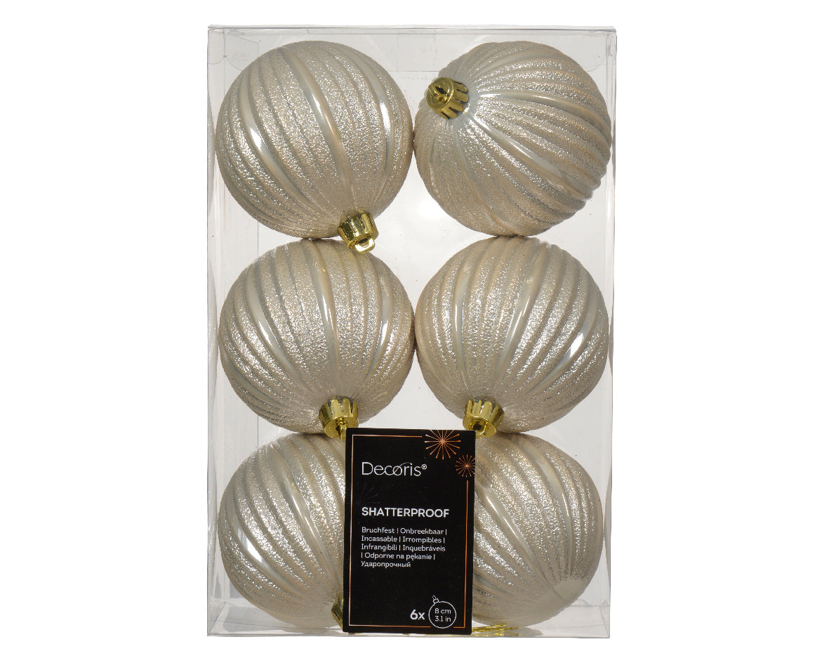 Pearl Shatterproof Ornament - Box of 6