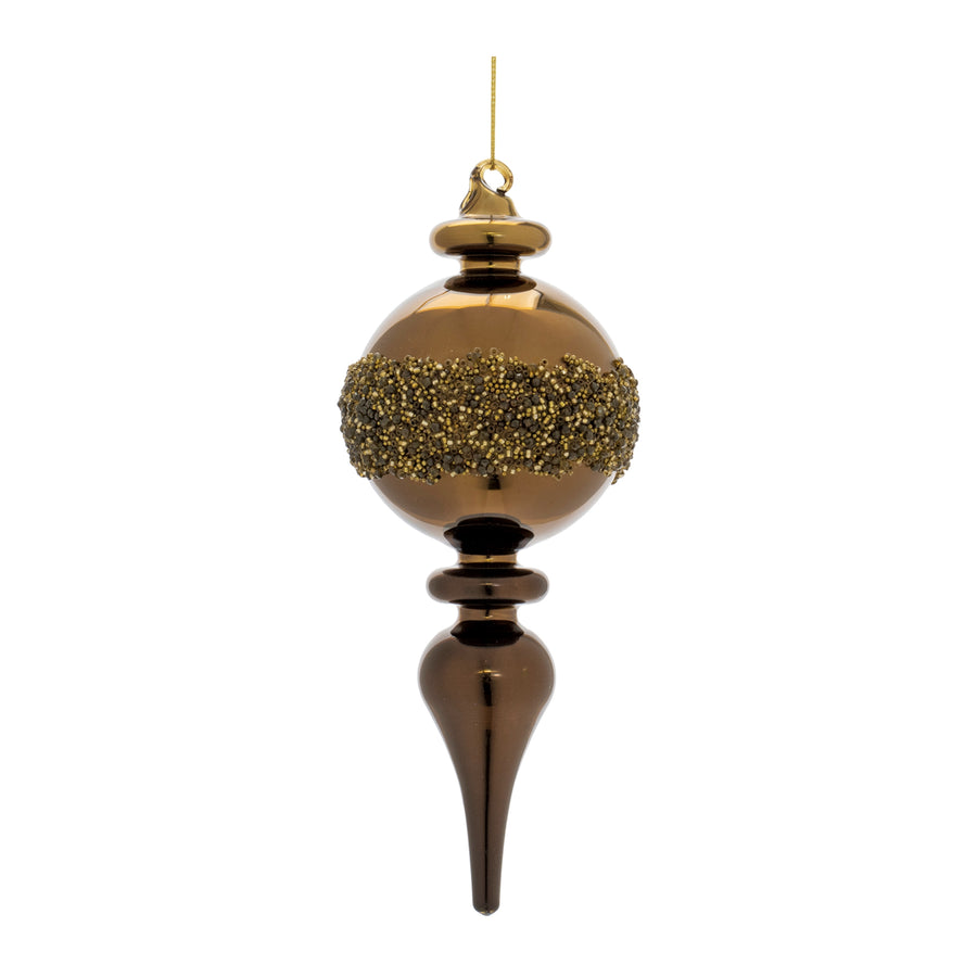 Amber Finial Ornament
