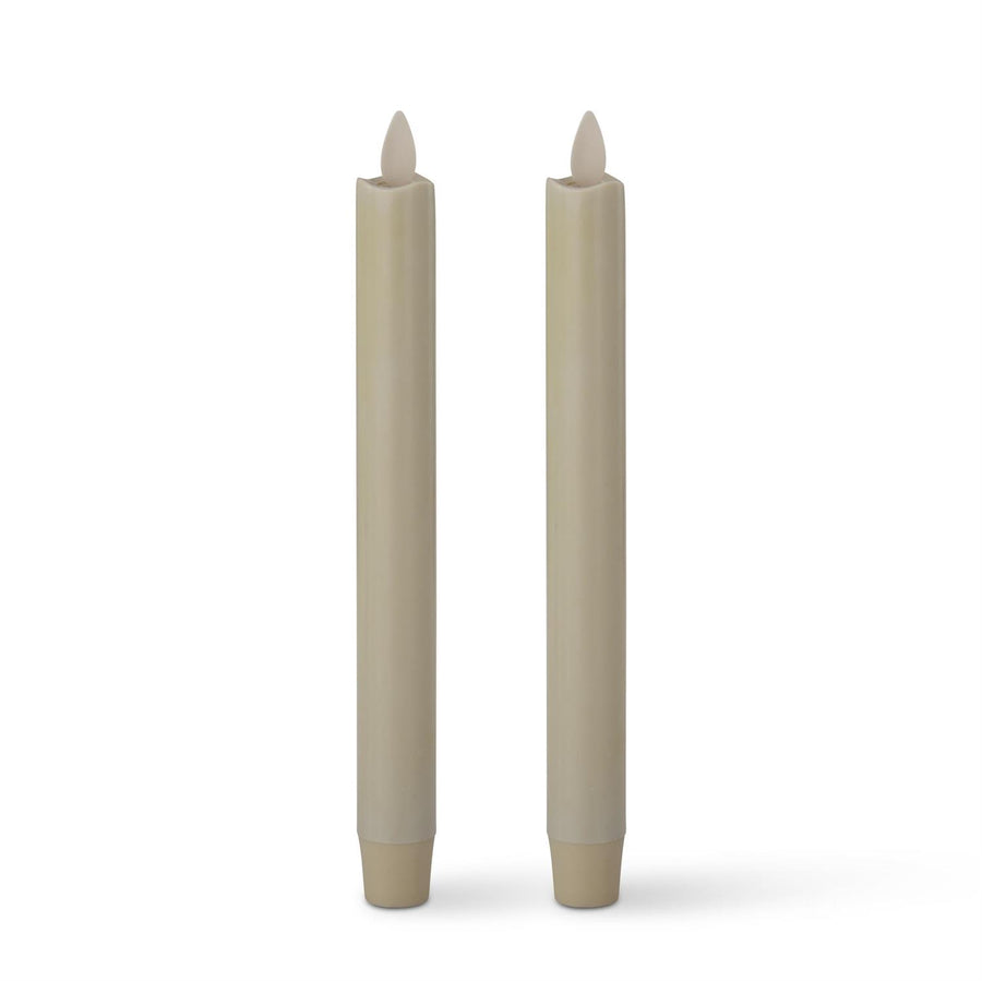 Large Ivory Taper Candle - Set of 2
