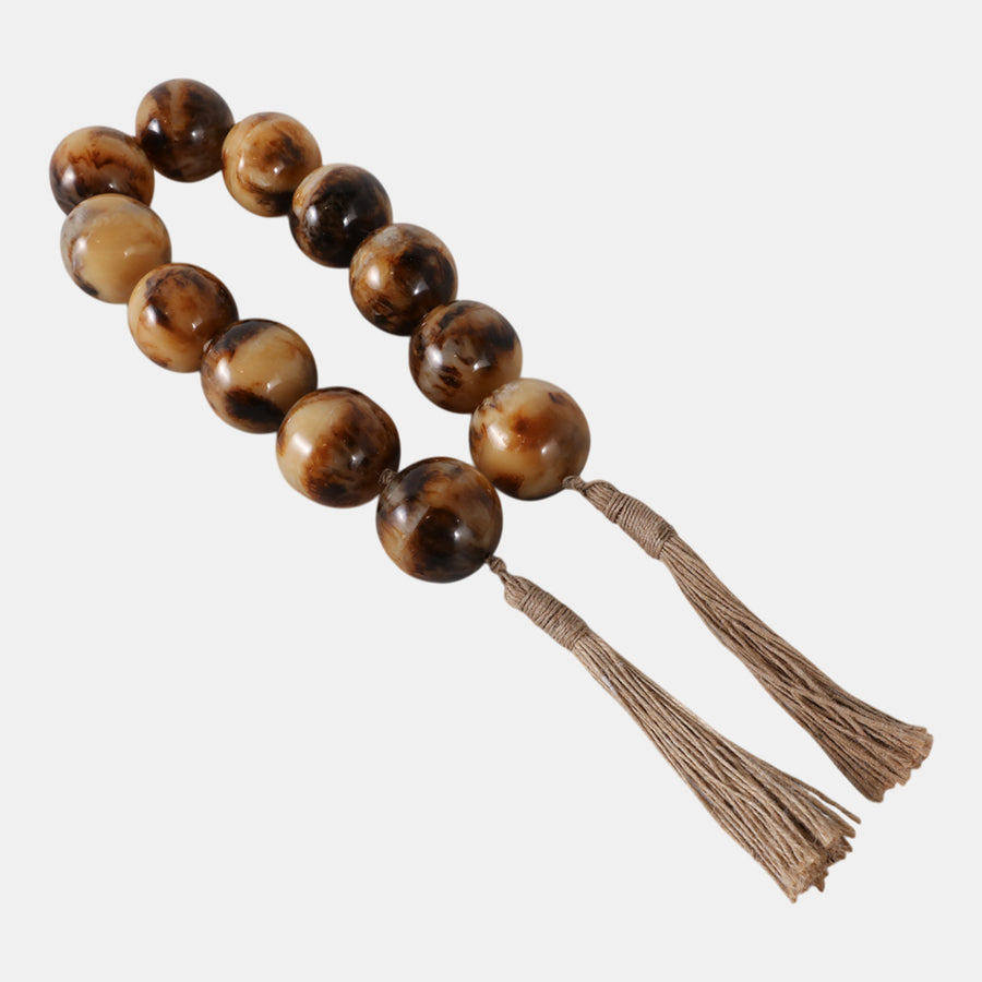 Brown Swirled Bead Garland