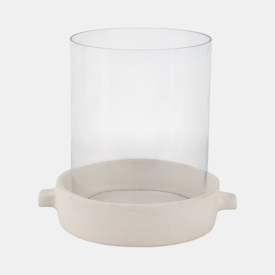 Terra Cotta Glass Hurricane