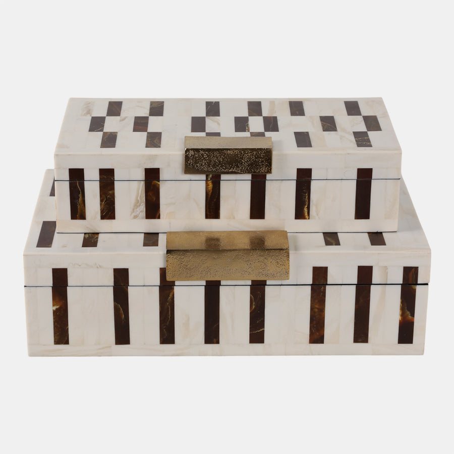 Ivory & Espresso Boxes