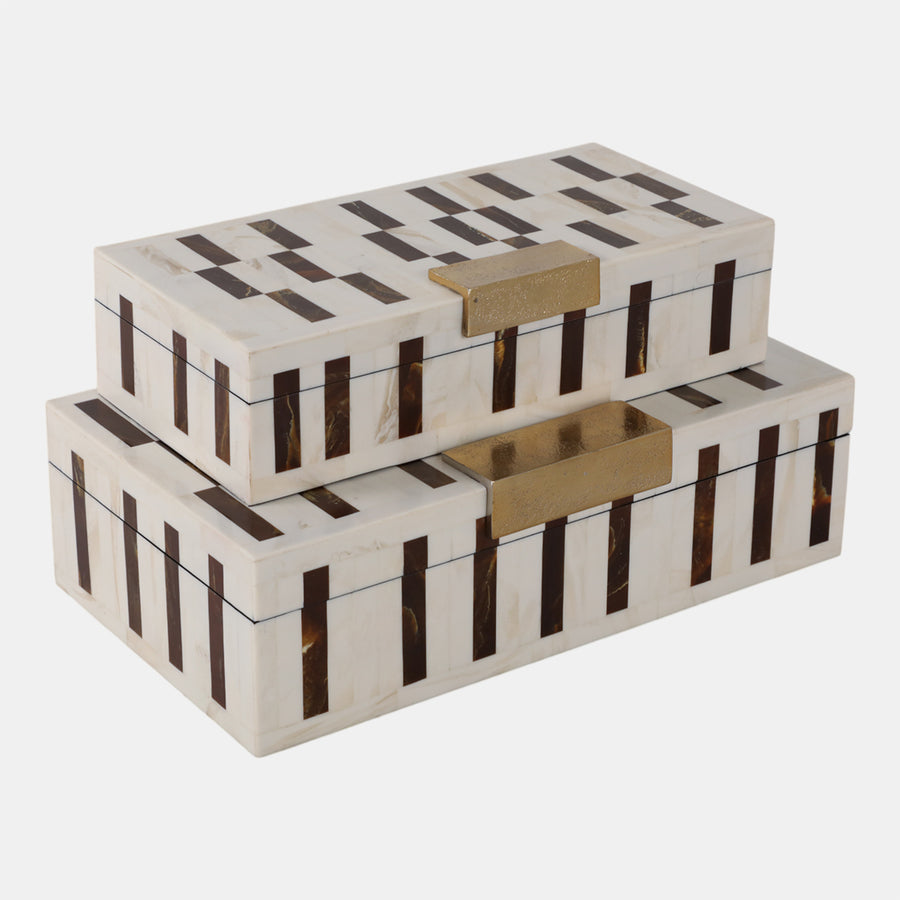 Ivory & Espresso Boxes