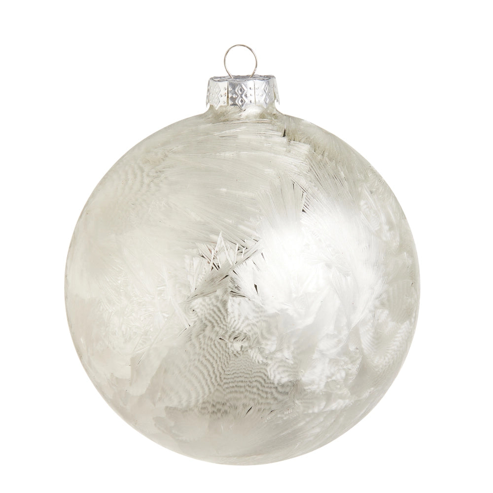 Frosted White Ornament