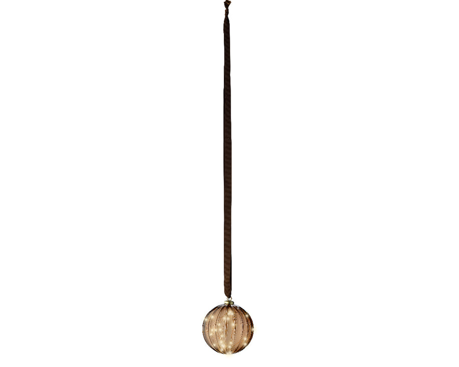 Amber Ball LED Light Ornament