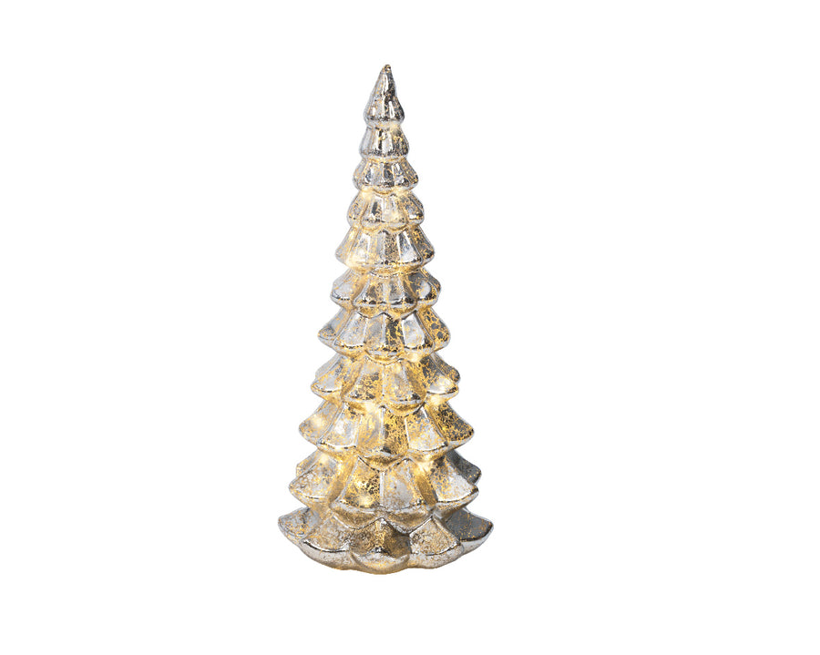Mercury Glass LED Tree