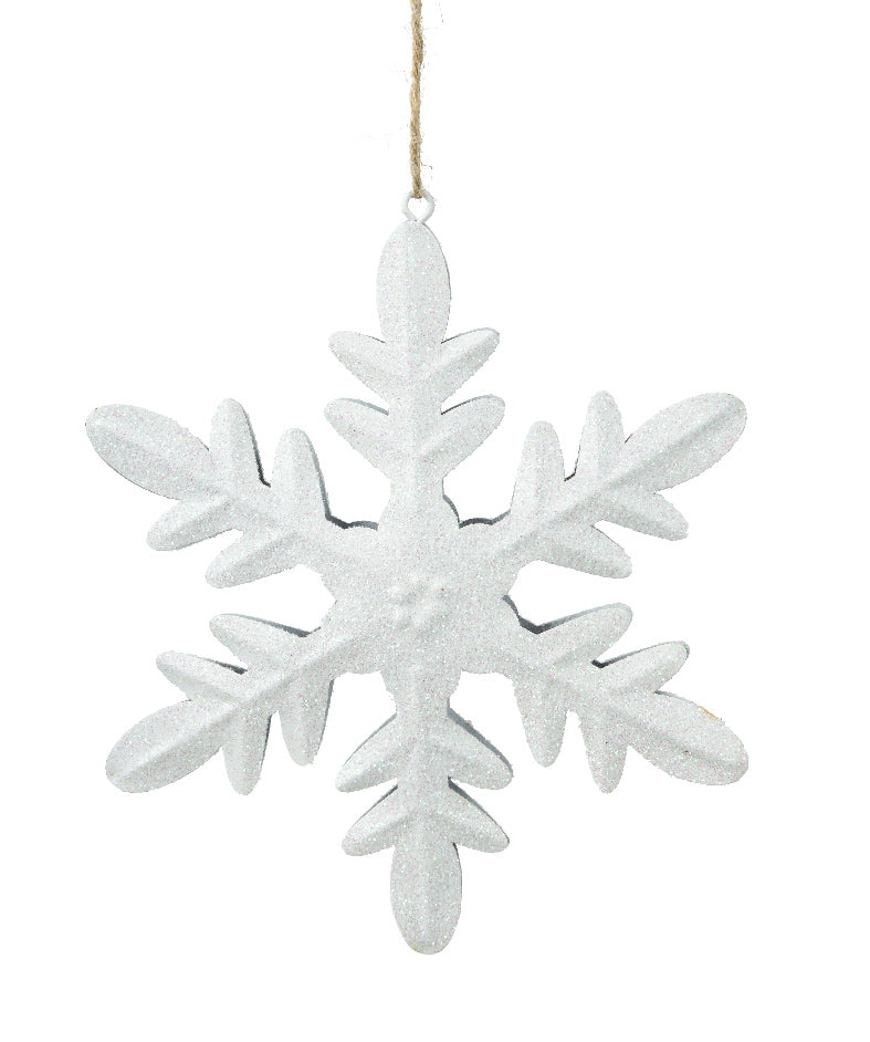 Glitter Metal Snowflake