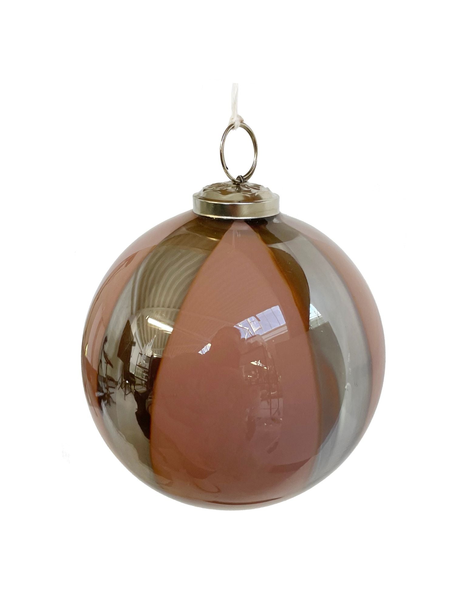 Pink and Opaque Dipped Ornament