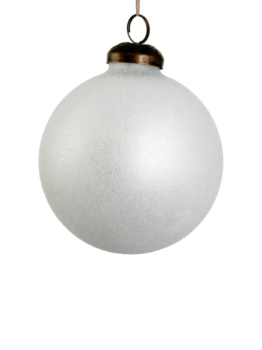 White Velvet Ornament