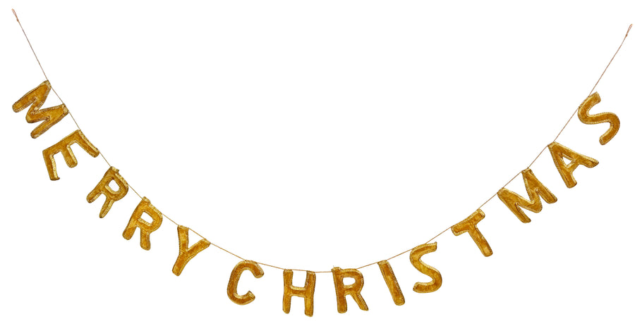 Velvet Merry Christmas Garland