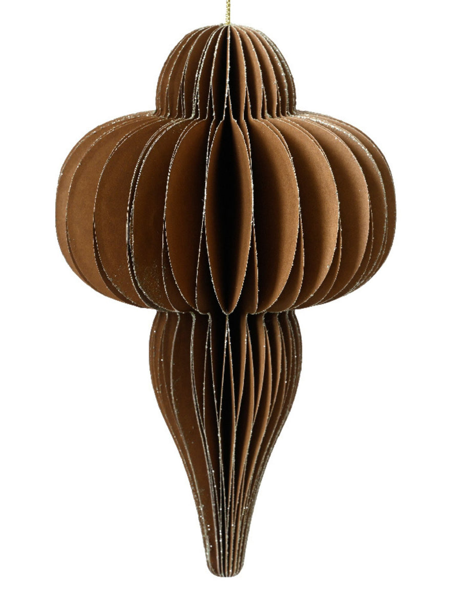 Large Paper Ornament - BROWN