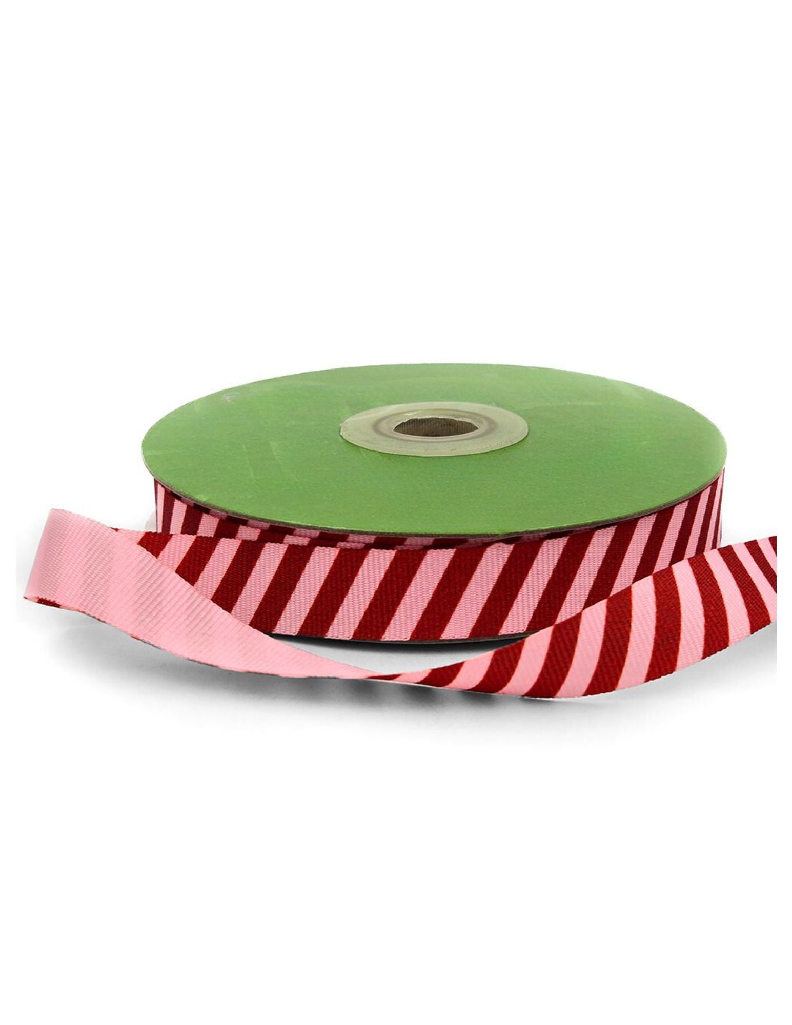 Red & Pink Diagonal Stripe Ribbon