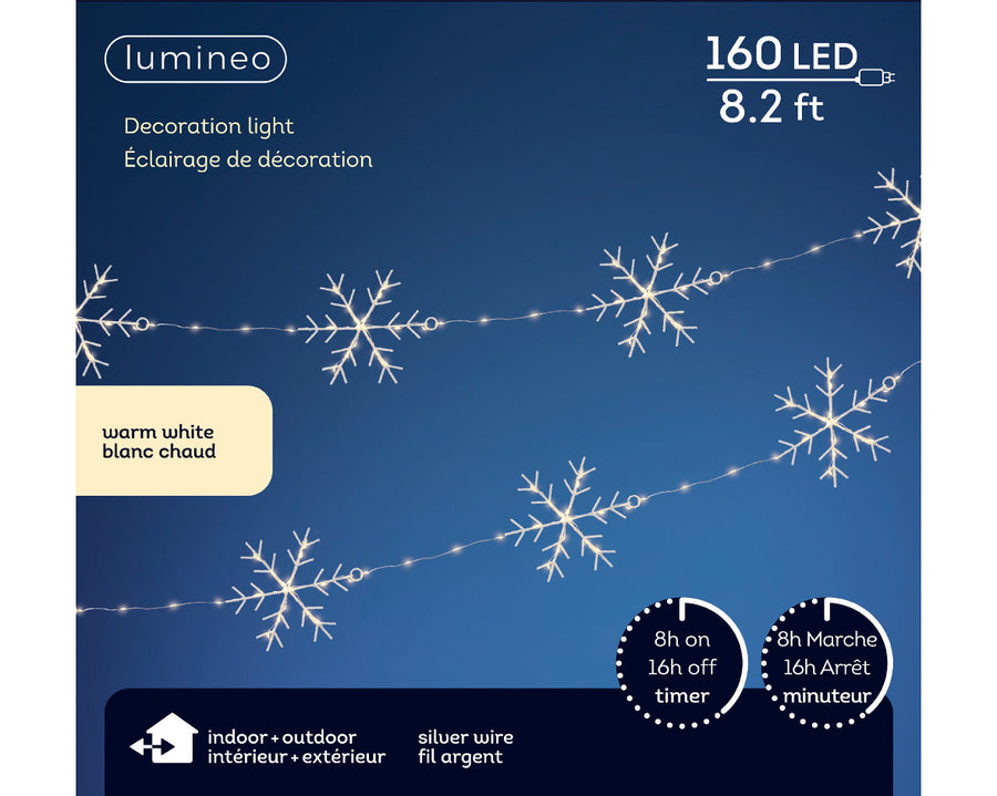 Micro LED Snowflake Garland