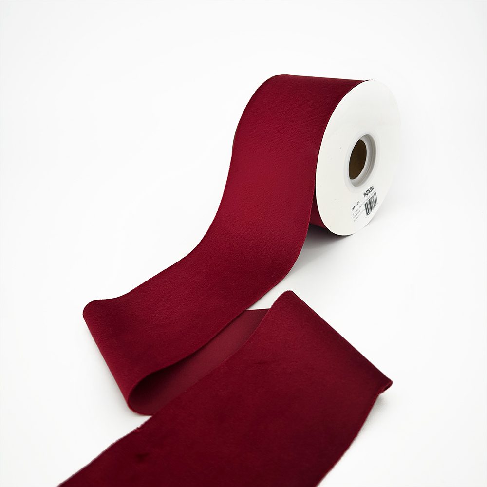 Burgundy Suede Velvet Ribbon