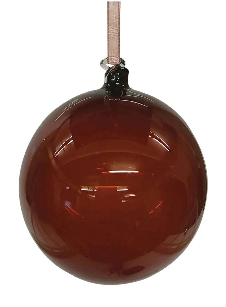Mocha Glass Ornament