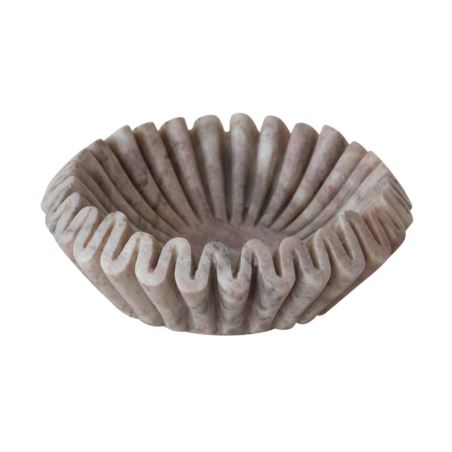 Pink Marble Wave Bowl