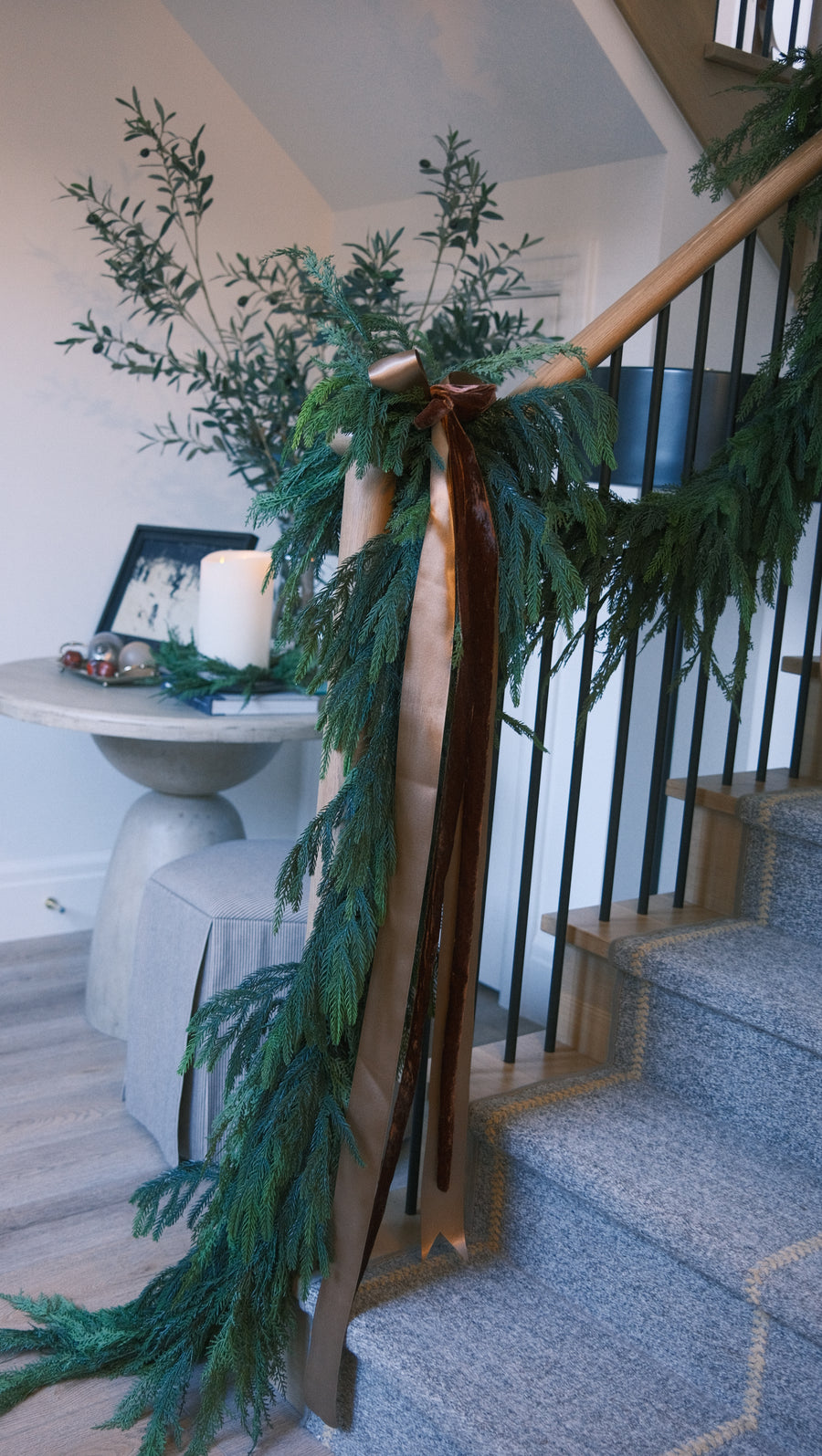 Brown Raw Edge Velvet Ribbon