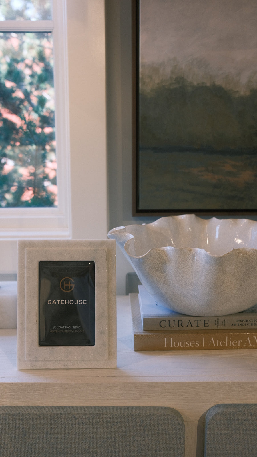 White Marble Frame