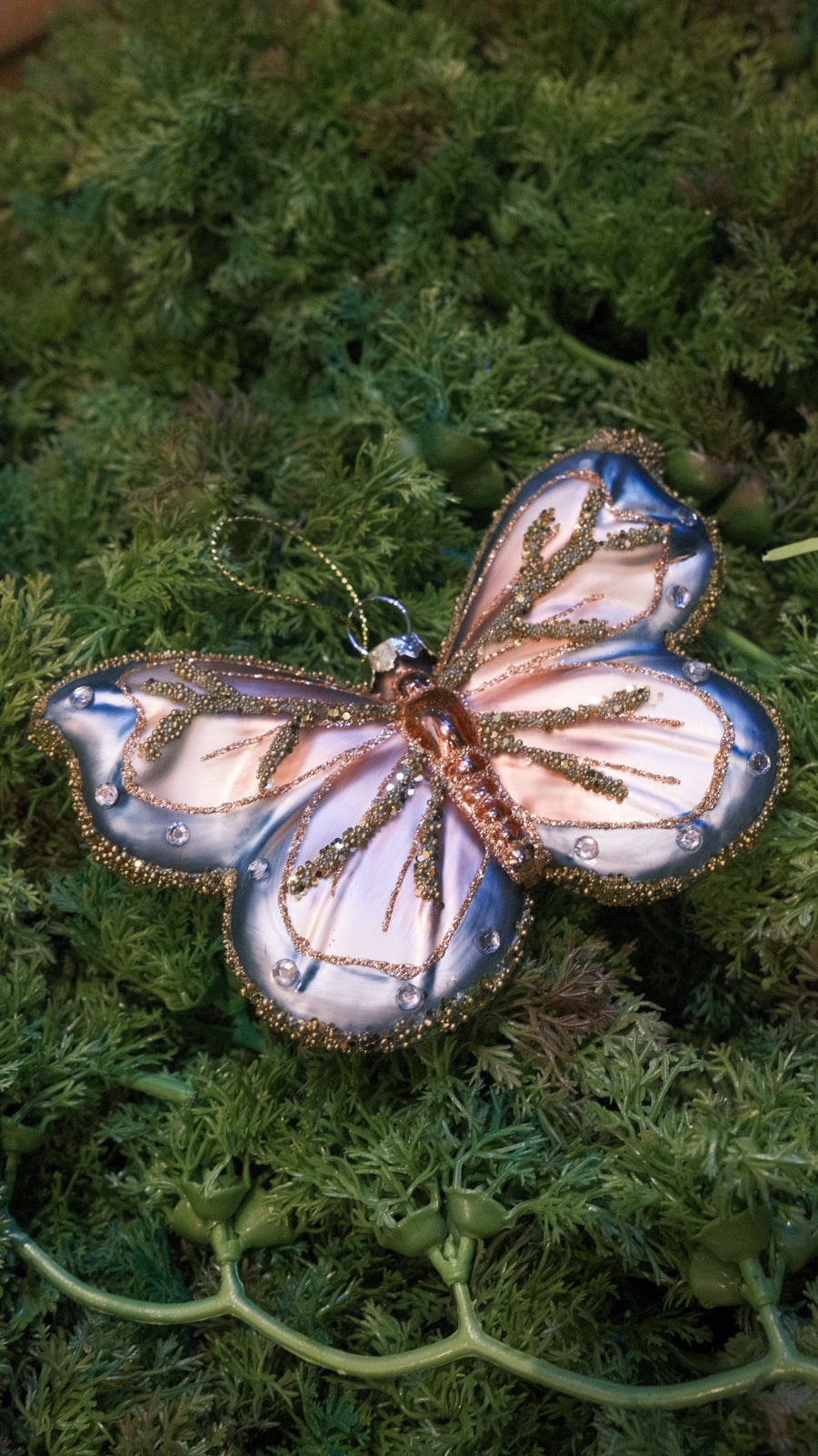 Butterfly Glass Ornament