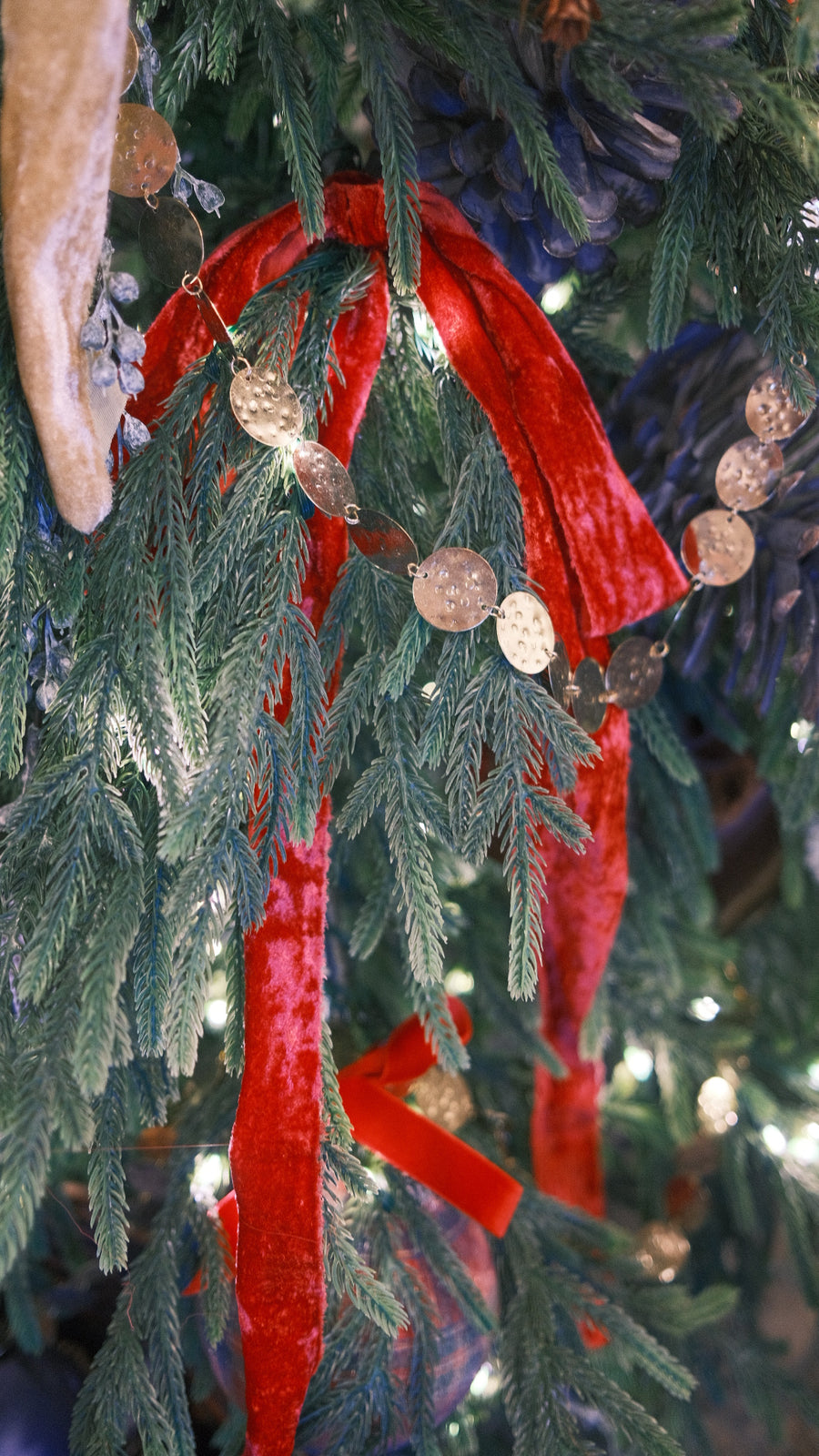 Red Raw Edge Velvet Ribbon