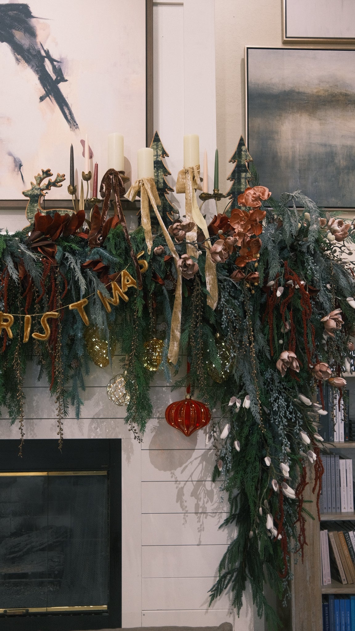 Flannel Plaid & Wood Tree