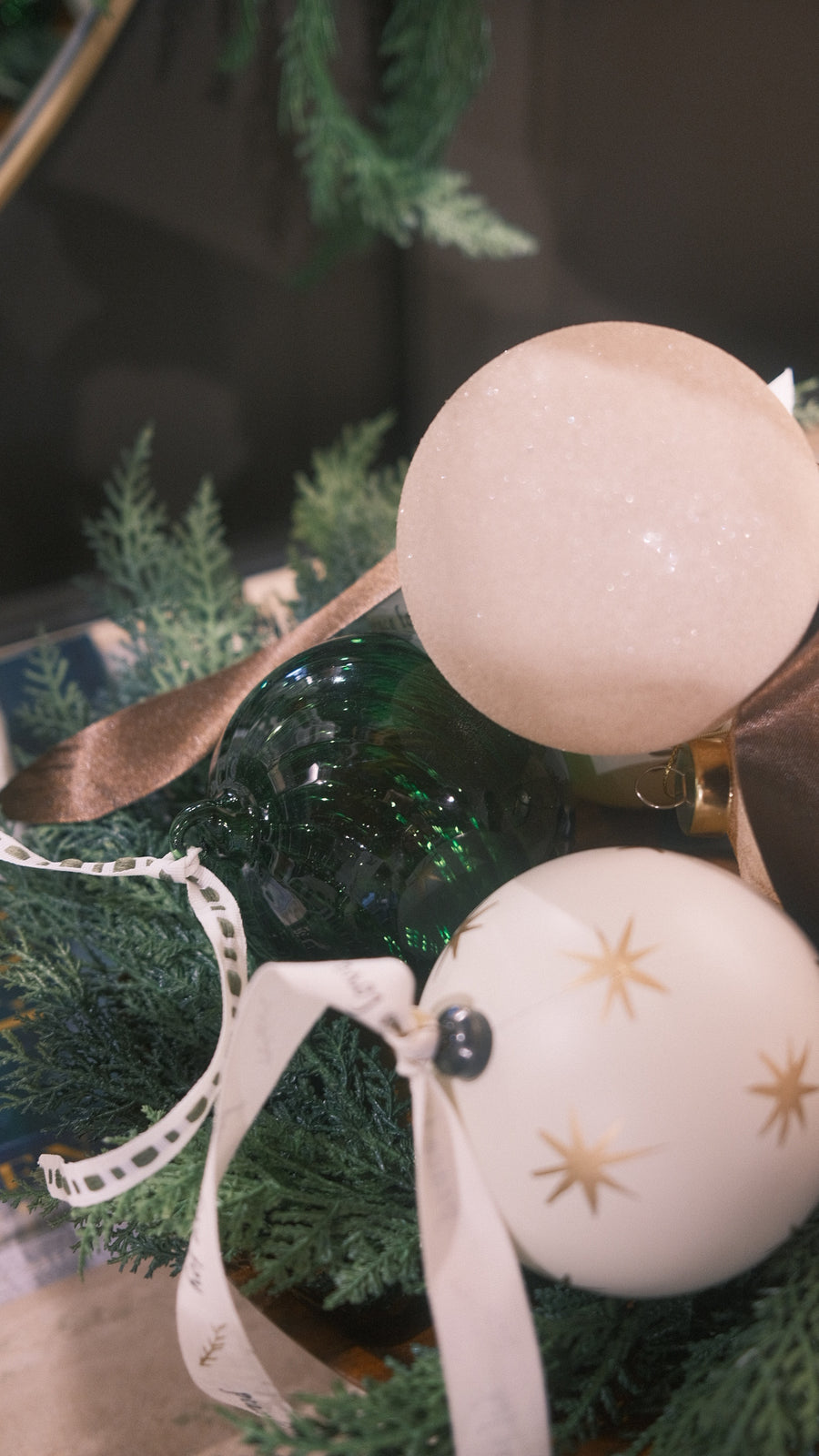 Green Glass Ornament