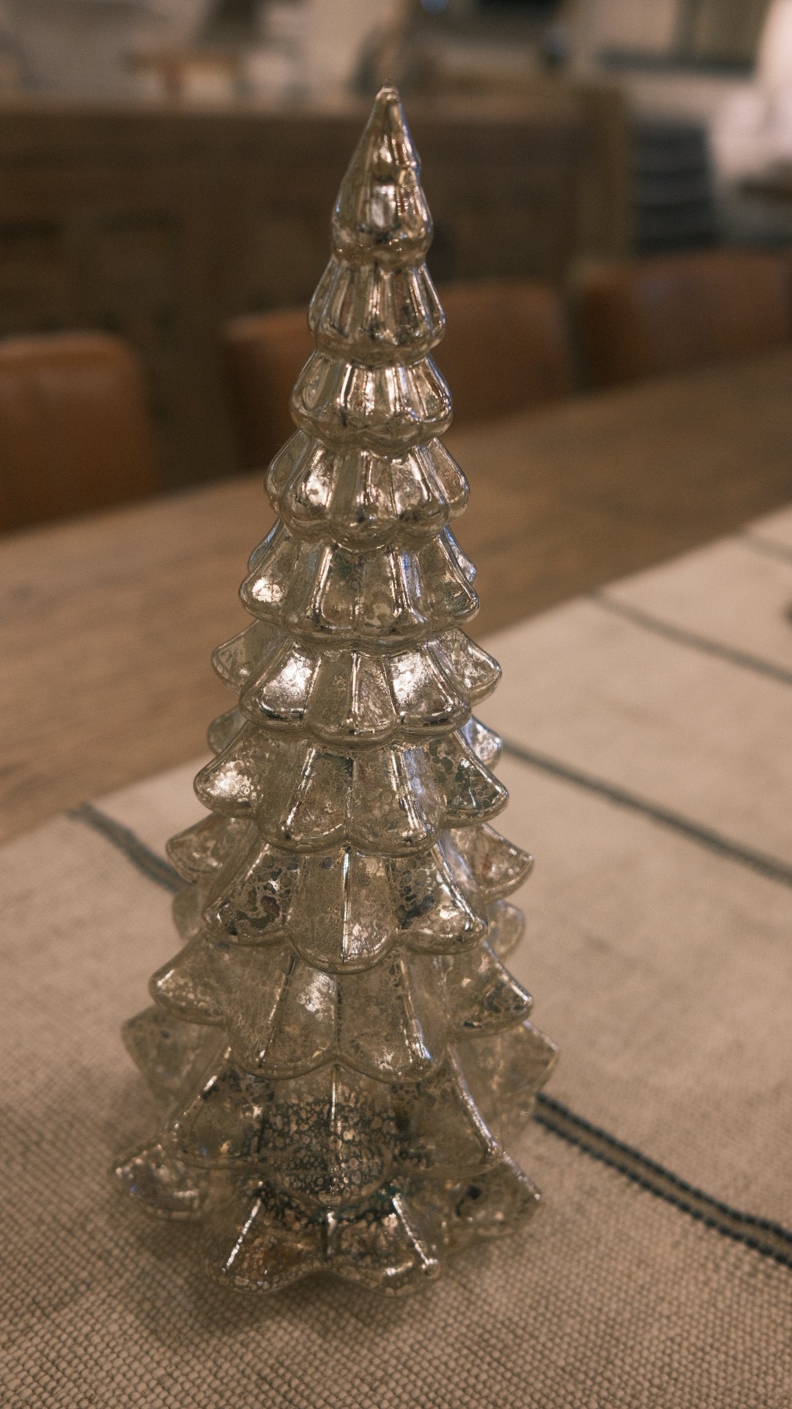 Mercury Glass LED Tree