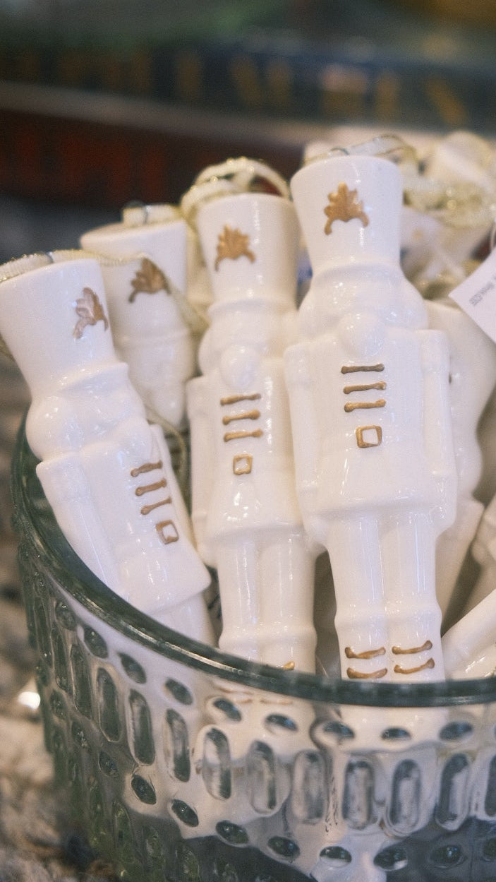 Porcelain Nutcracker Ornament