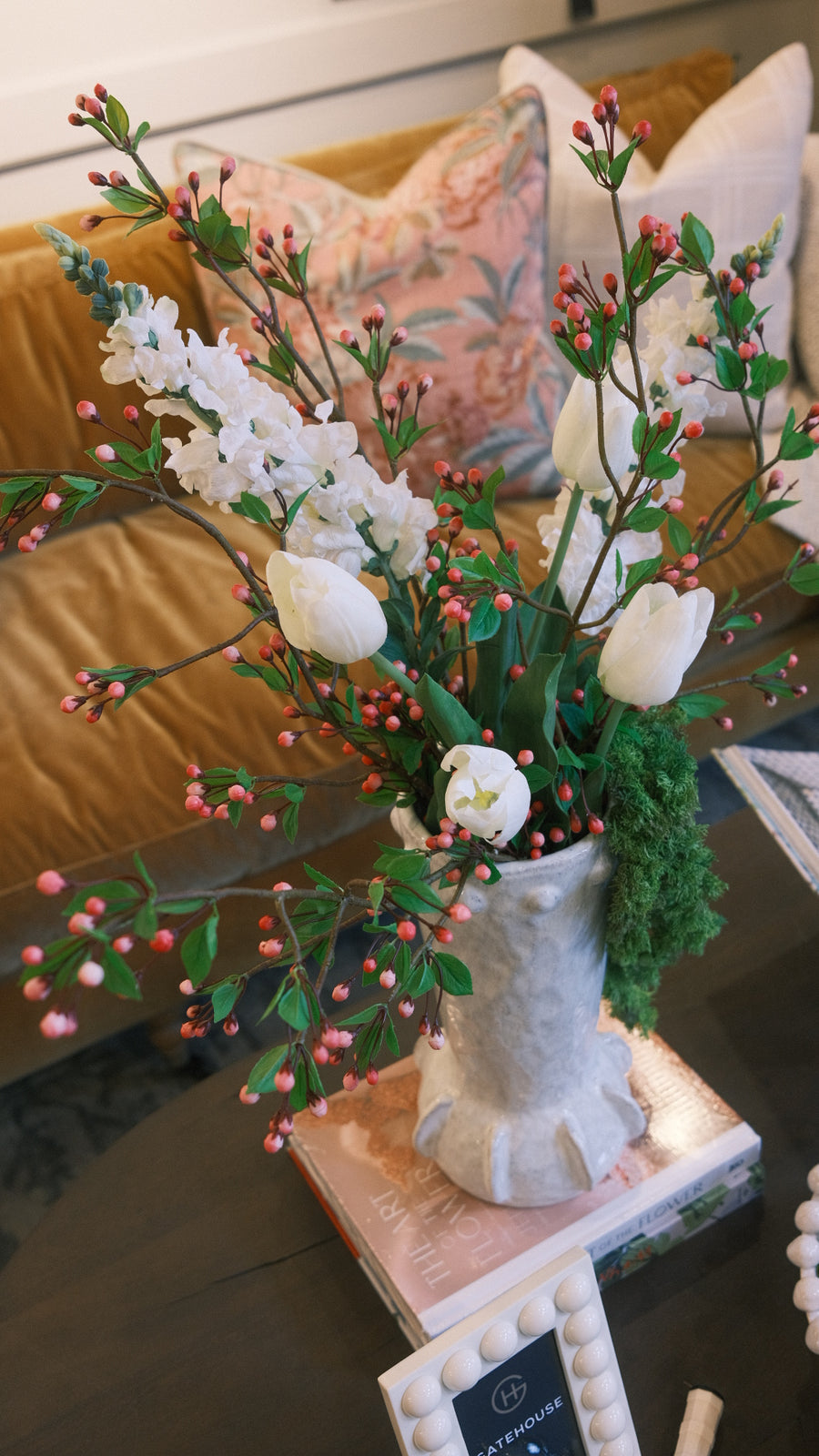 Pink Blossom Bud Branch
