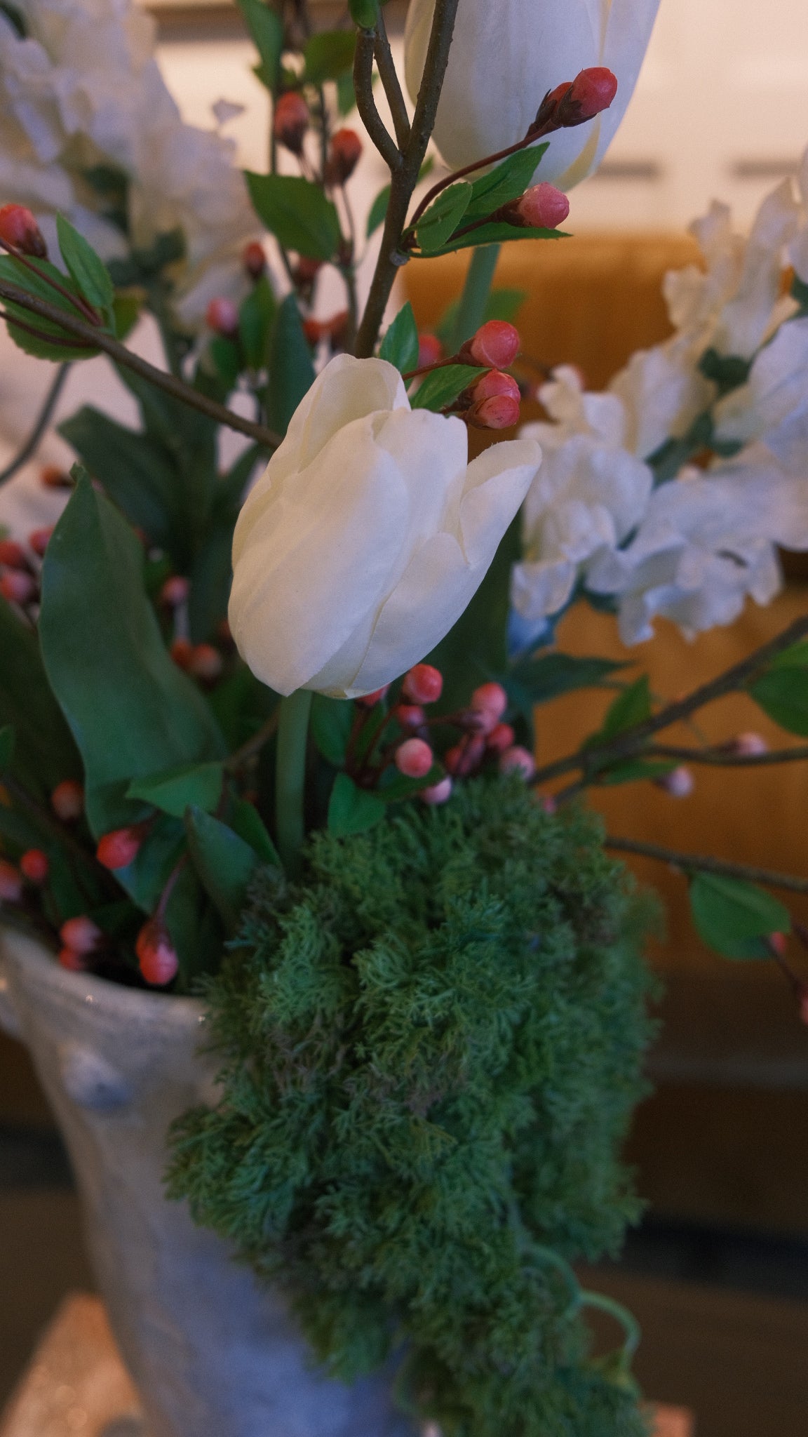 White Dutch Tulip Stem