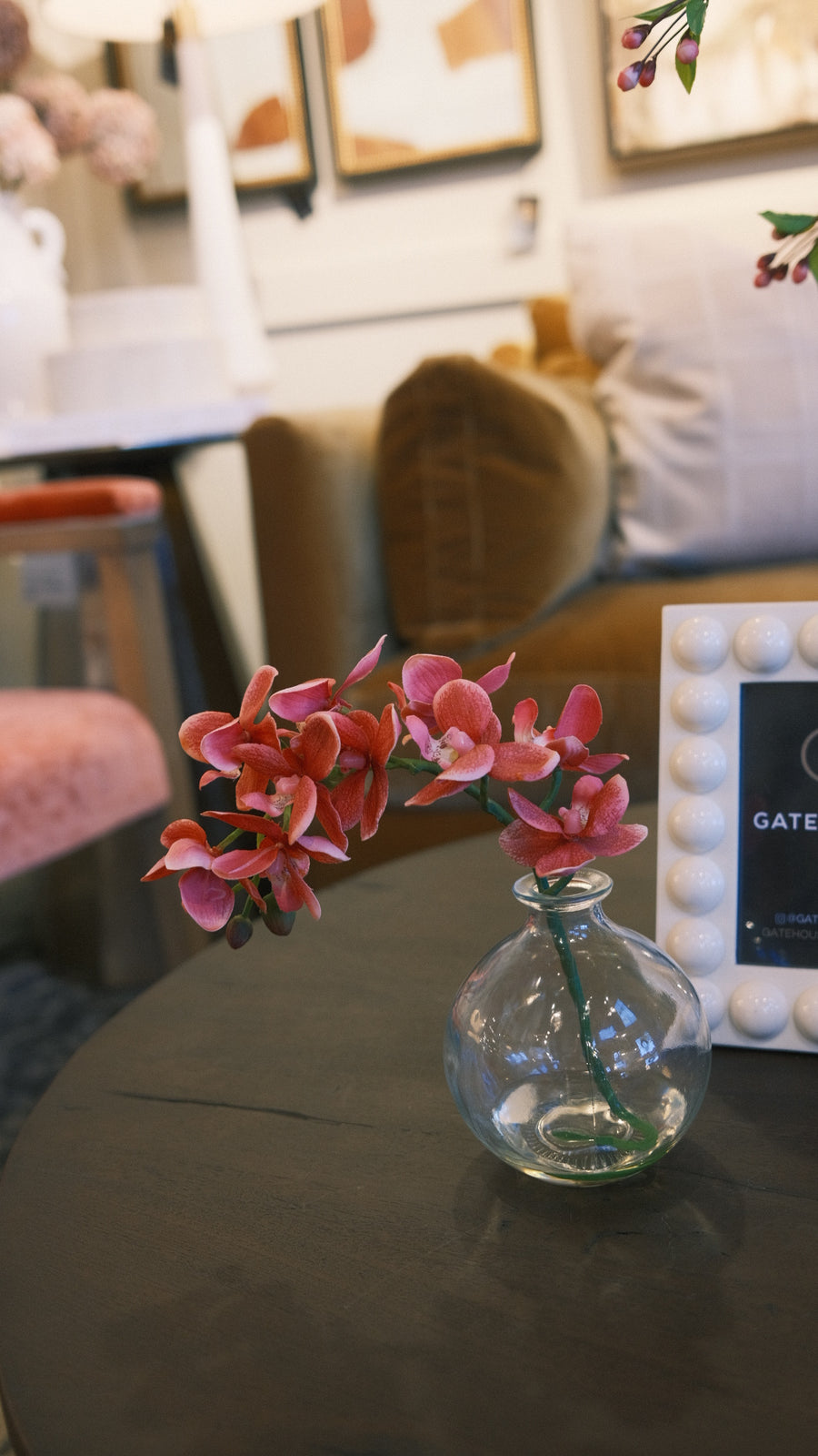 Mini Pink Orchid in Vase