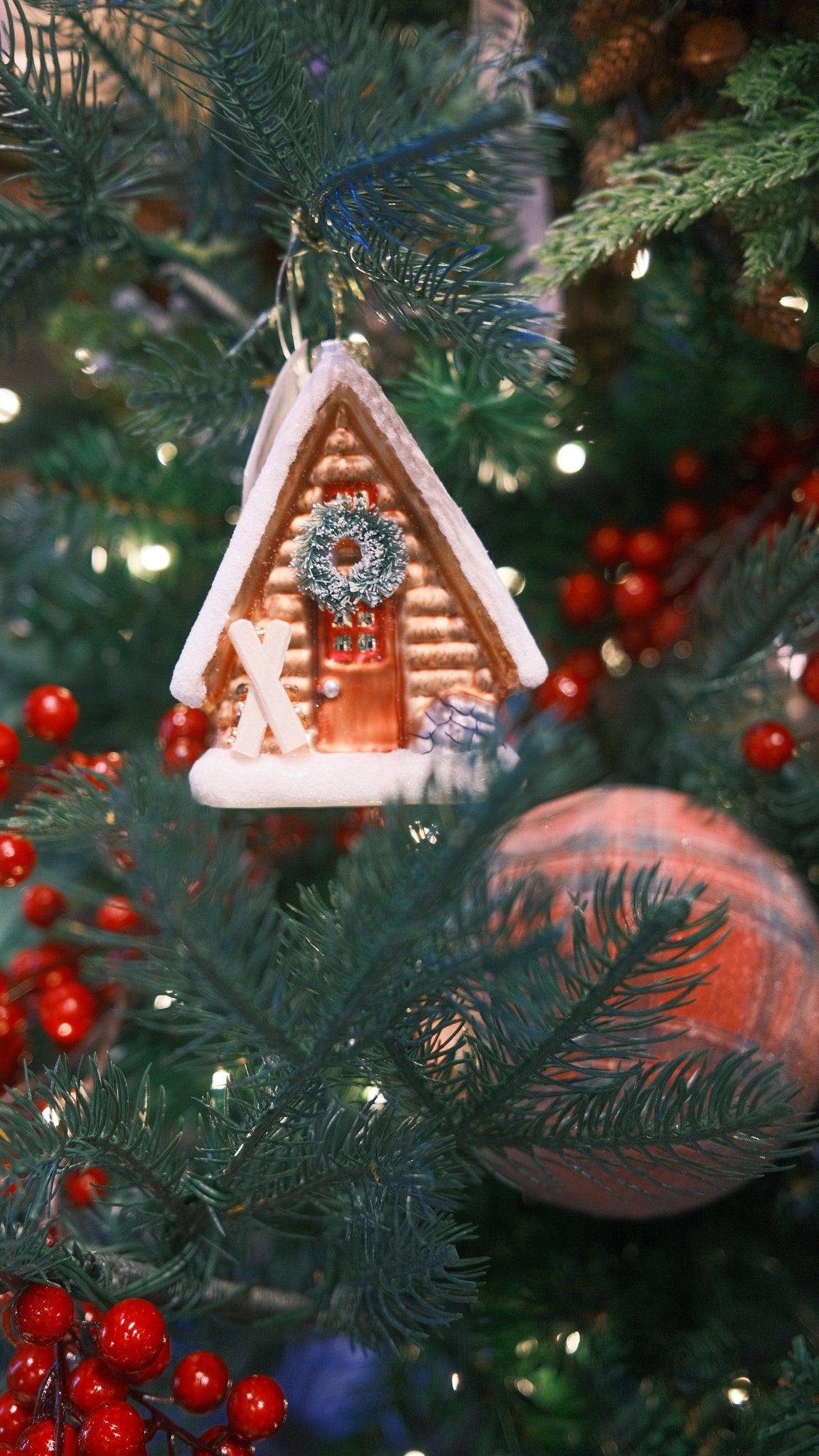 Ski Cabin Ornament