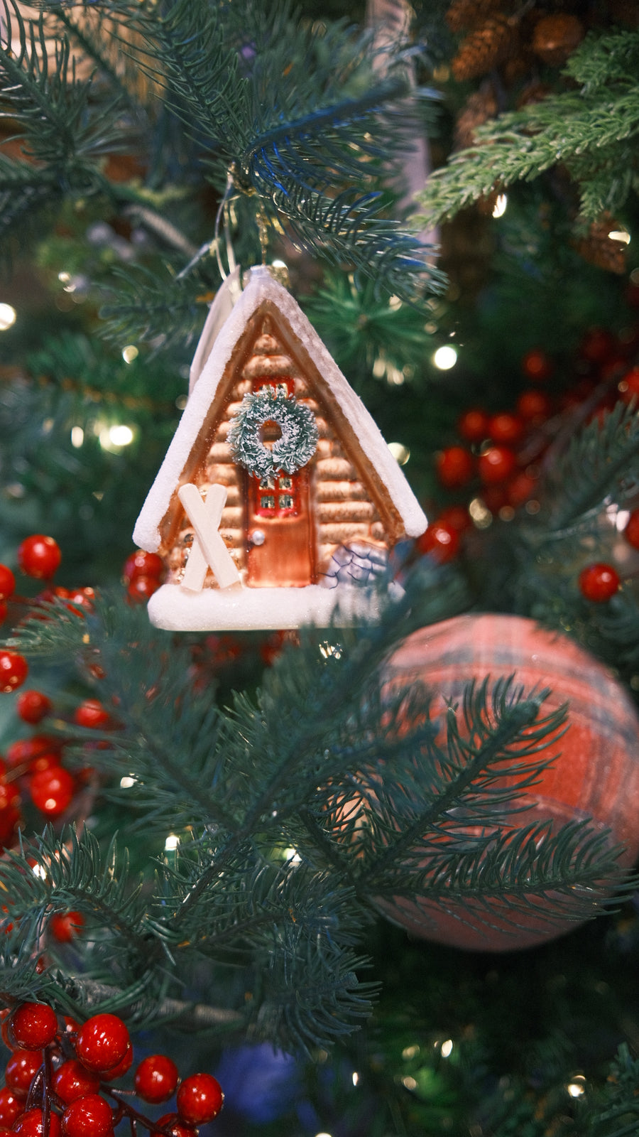Ski Cabin Ornament