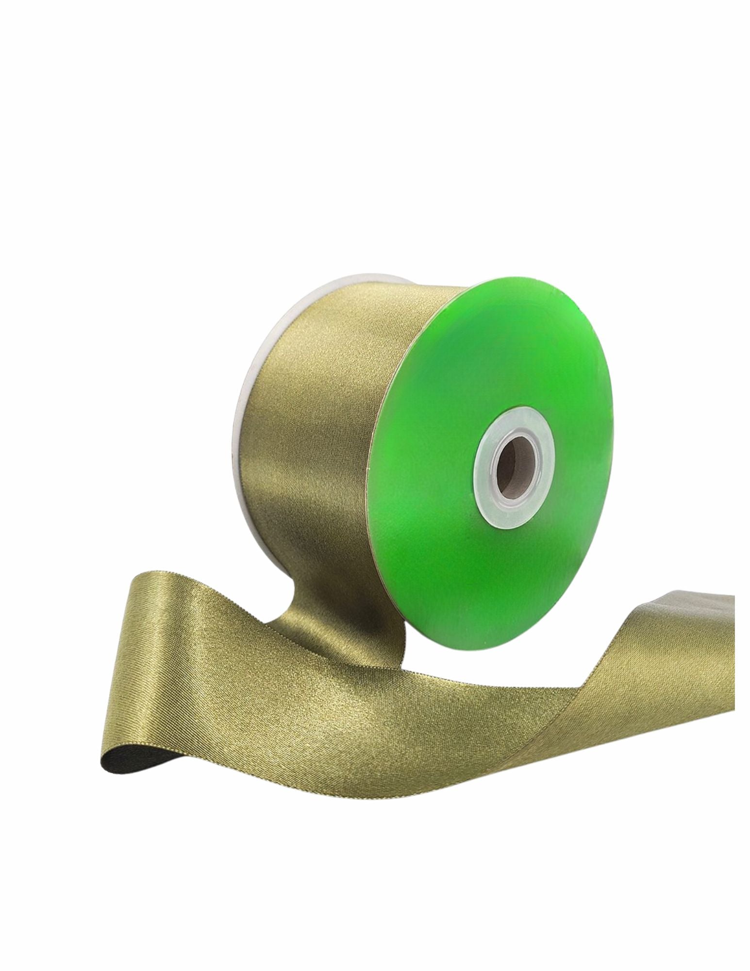 Olive Luster Satin Ribbon