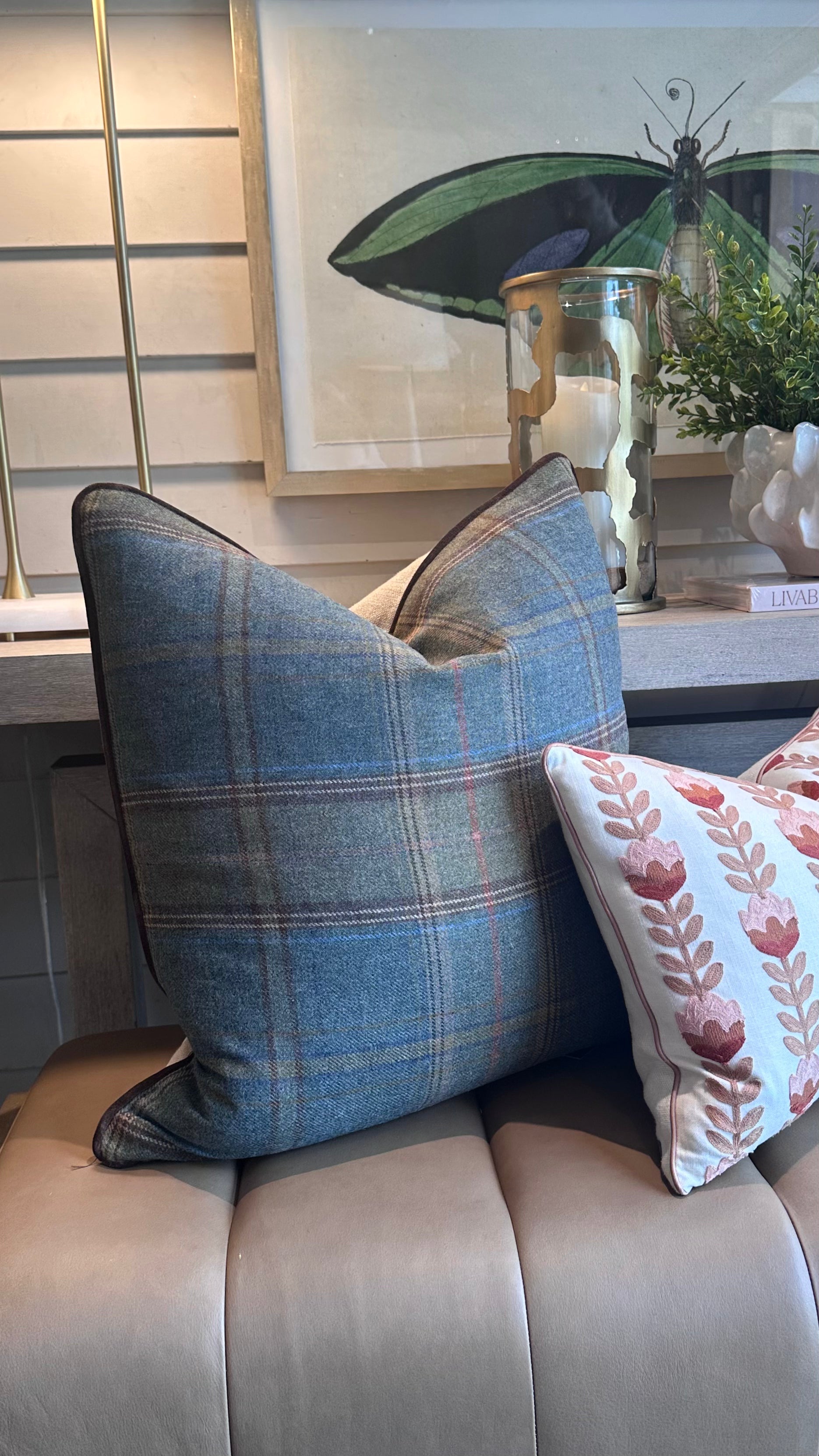 Massimo Plaid Pillow
