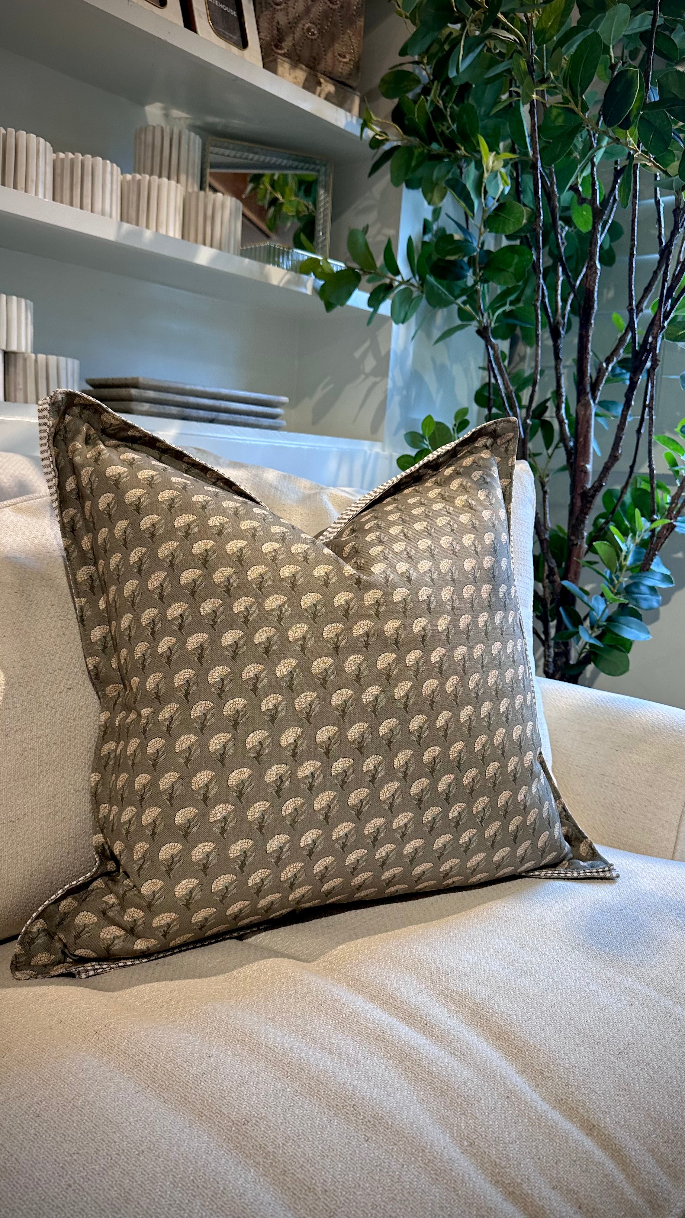 Ginkgo Eucalyptus Pillow