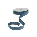 Steel Blue Luxe Velvet Ribbon