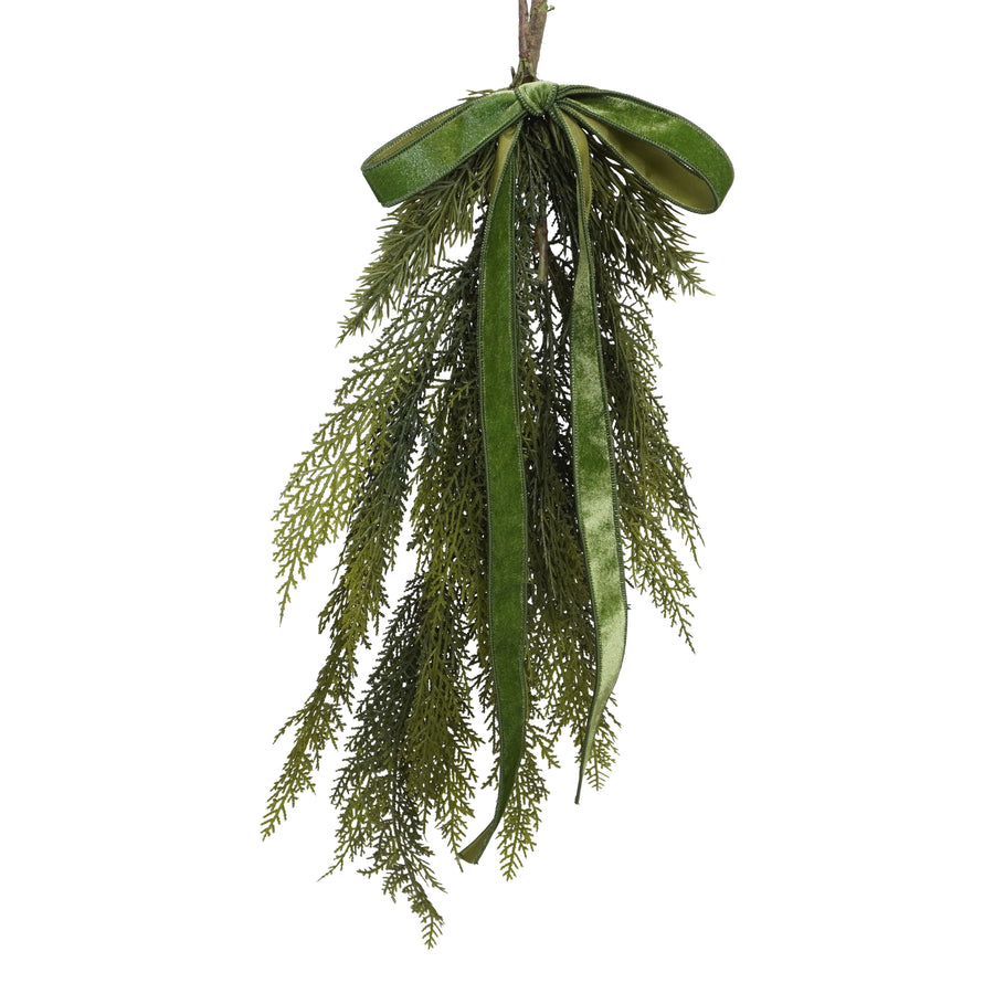 Olive Luxe Velveteen Ribbon