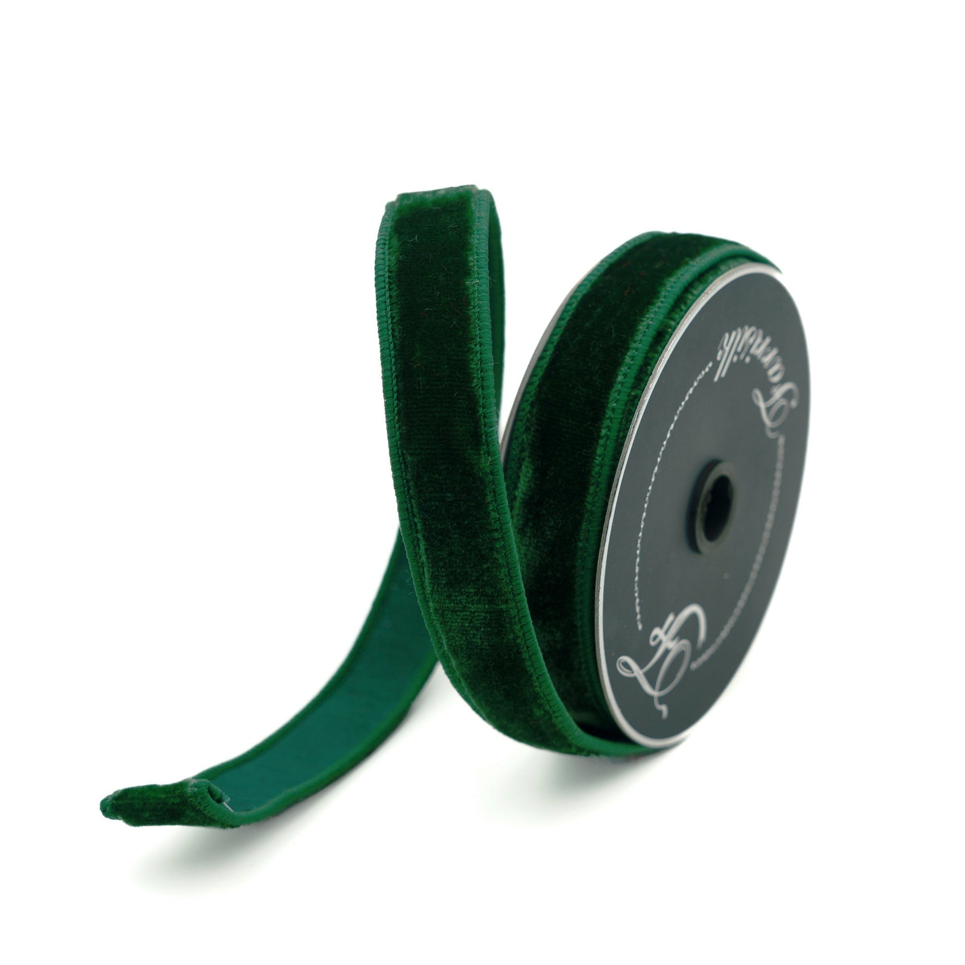 Dark Pine Luxe Velvet Ribbon