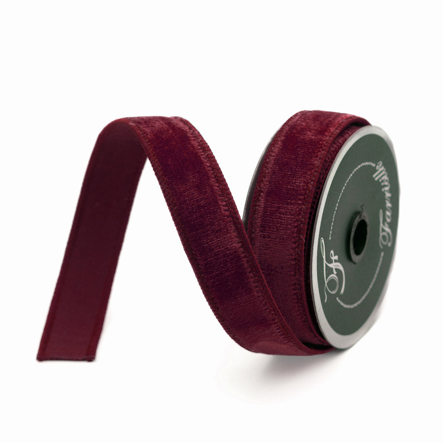 Burgundy Luxe Velvet Ribbon