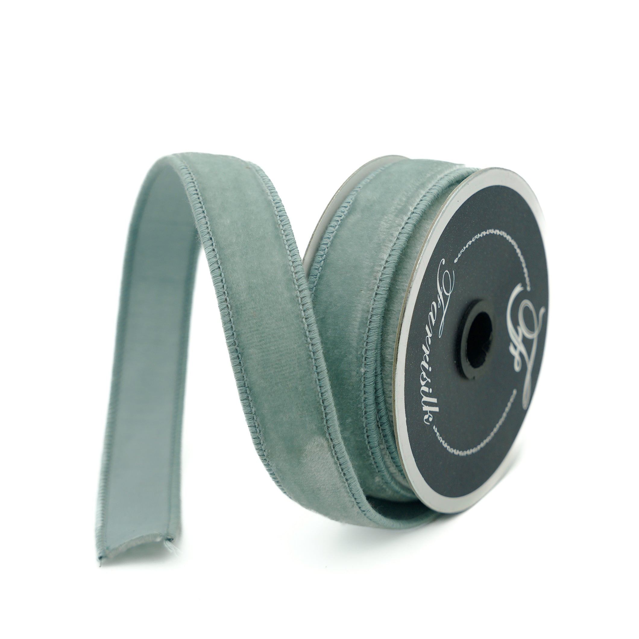 Light Blue Luxe Velvet Ribbon