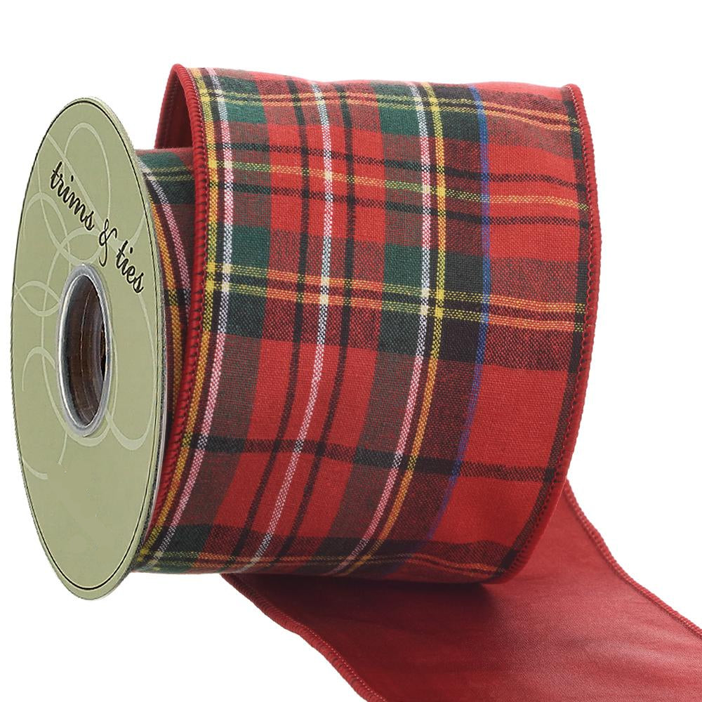 Red Plaid Ribbon
