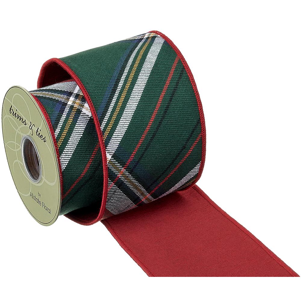 Green Plaid Ribbon