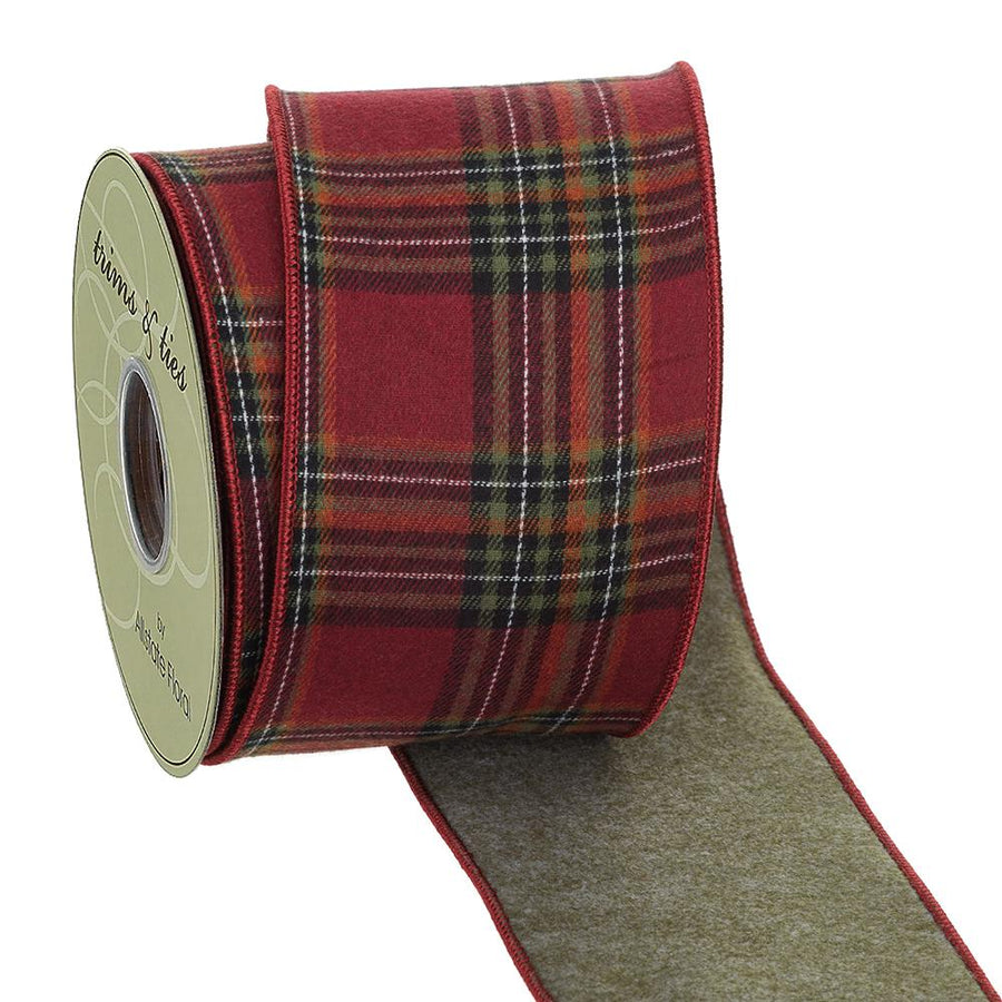 Red & Green Plaid Ribbon