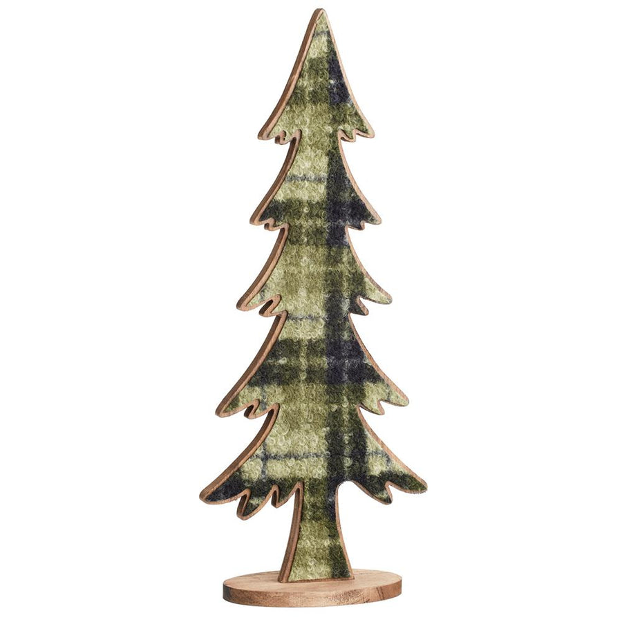 Flannel Plaid & Wood Tree